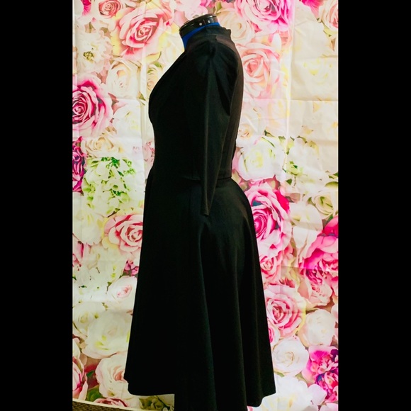 50s style Black Cocktail Dress - Picture 3 of 5